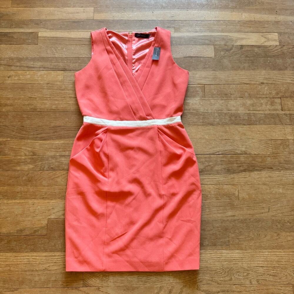 NWT The Limited coral sleeveless knee length sheath dress size 8
 b32